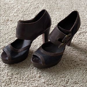 Brown Halogen Heels